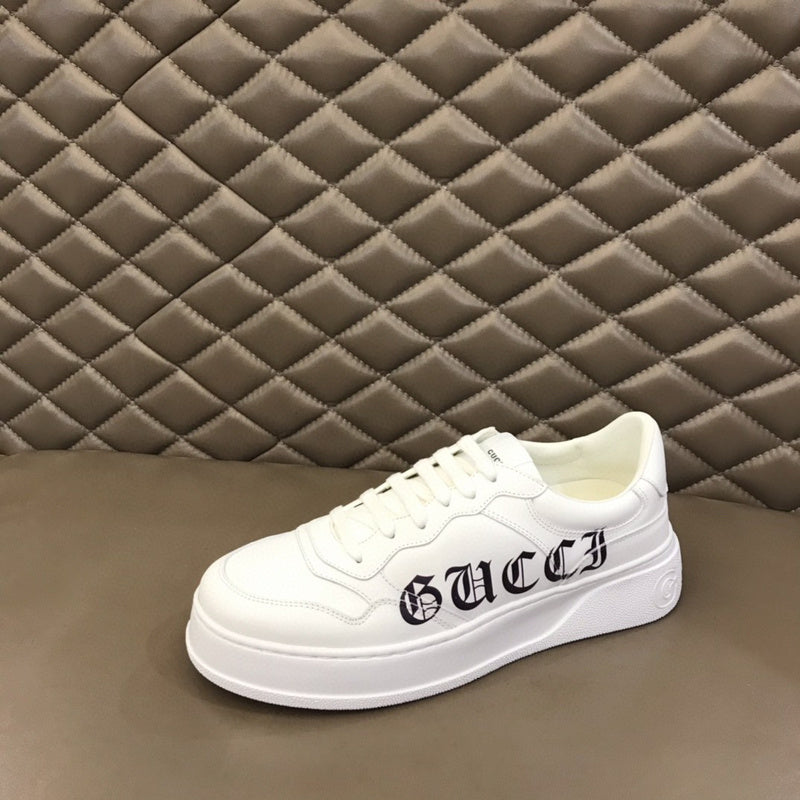 Gucci soft grey luxury sneakers view 6 premium leather build