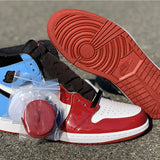 Nike two-tone luxury sneakers view 7 sleek tonal finish
