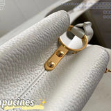 Handle and strap detail of structured refined women's handbag – women's designer-style accessory