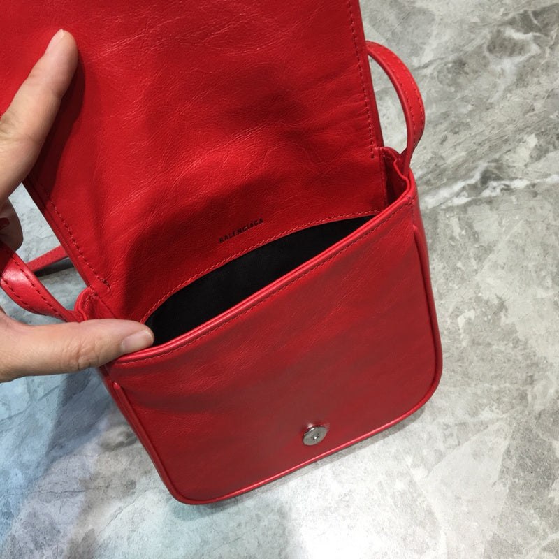 Statement Faux Leather Handbag - Modern Structured Build | Women's Statement Accessory #1061 - alternate angle view (image 8) of designer-inspired handbag