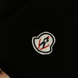 Back view of Moncler luxury clothing with contemporary cut