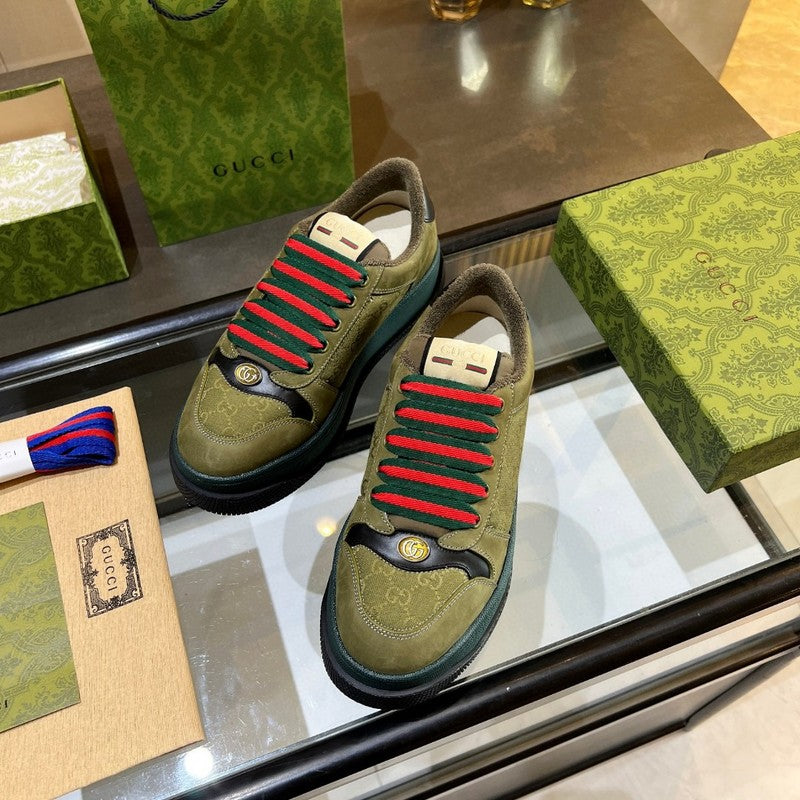Gucci classic monochrome luxury sneakers view 4 cushioned comfort fit