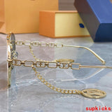 Lifestyle view of Louis Vuitton unisex sunglasses