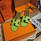 Hermès Nude Block Heel Sandals - Close-Up Texture View