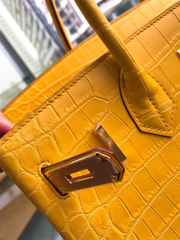 Close-up detail of poised bag design