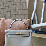 Streamlined bag shown from front angle