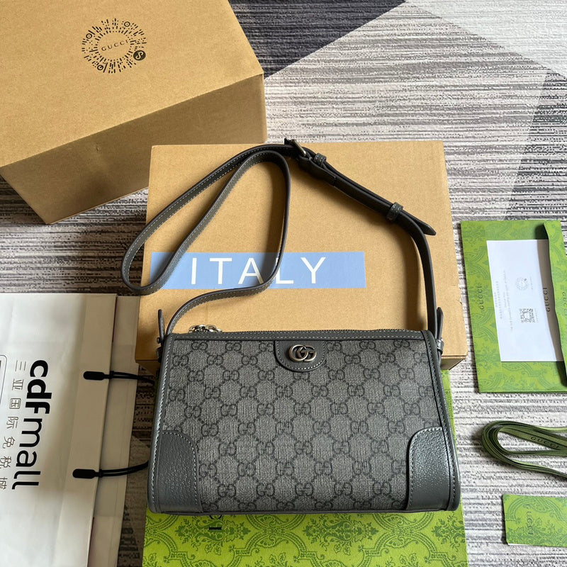 Front view of modern signature women's handbag – women's statement bag