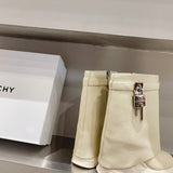Givenchy Burgundy Classic Ballet Flats - Angled View
