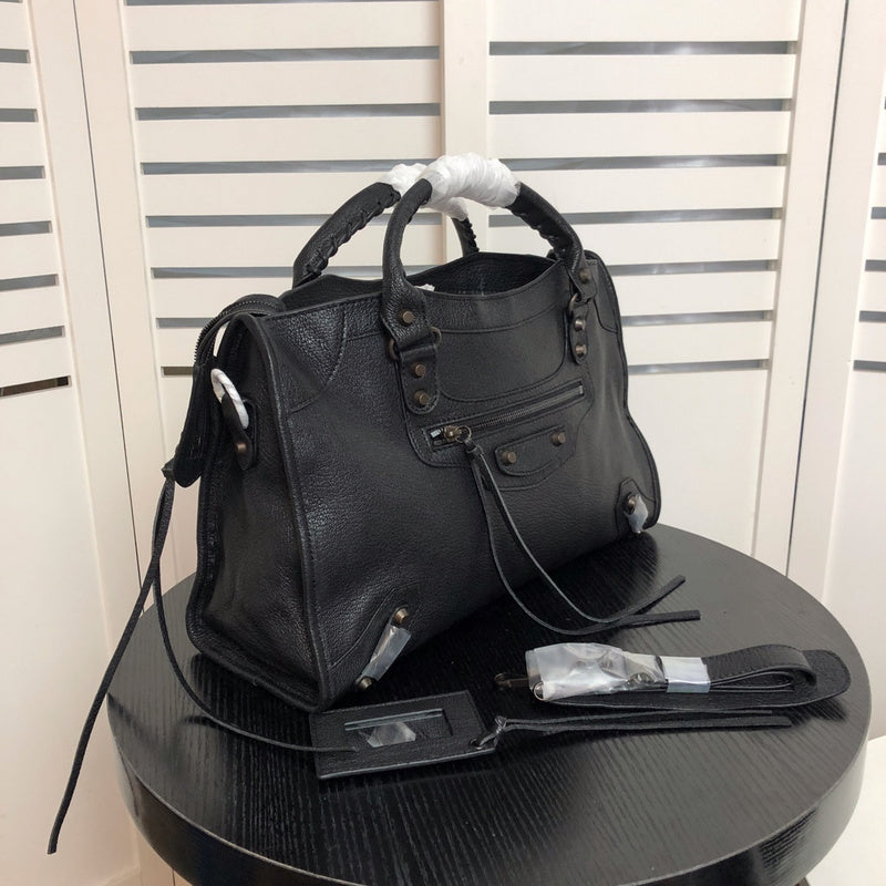 Top view of chic structured women's handbag – women's statement bag