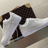 Nike clean off-white luxury sneakers view 9 chunky sole construction