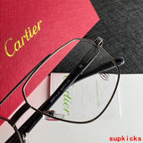Close-up detail view of Cartier unisex sunglasses