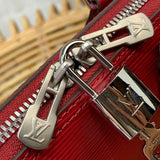 Top view of polished classic women's handbag – women's statement bag
