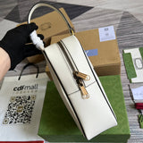 Top view of chic polished women's handbag – women's designer-style accessory