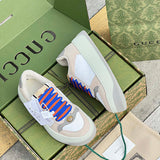 Gucci bold contrast luxury sneakers view 4 breathable knit upper