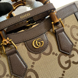 Back view of signature structured women's handbag – women's premium purse