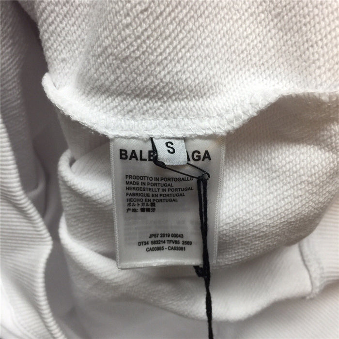 Close-up of Balenciaga designer clothing craftsmanship