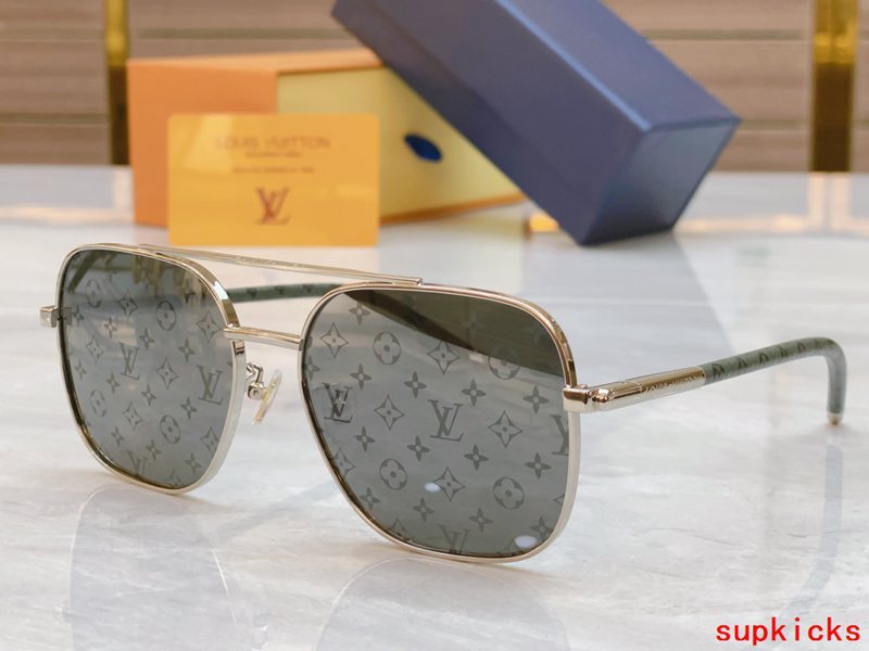 Side view of Louis Vuitton unisex sunglasses