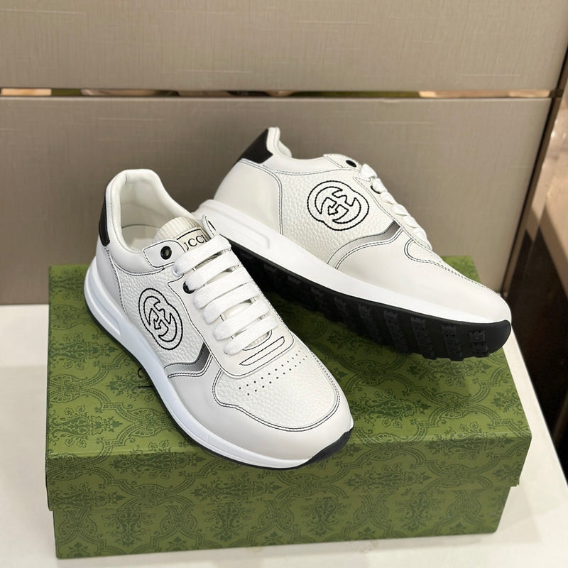 Gucci bold contrast luxury sneakers view 8 minimalist modern build