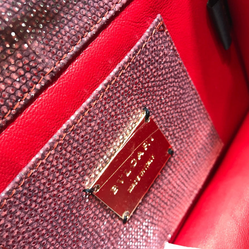 Bold Premium PU Leather Handbag - Smooth Faux-Leather Exterior | Women's Premium Handbag #1781 - back view (image 4) of designer-inspired handbag