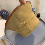 Side view of Burberry unisex cap