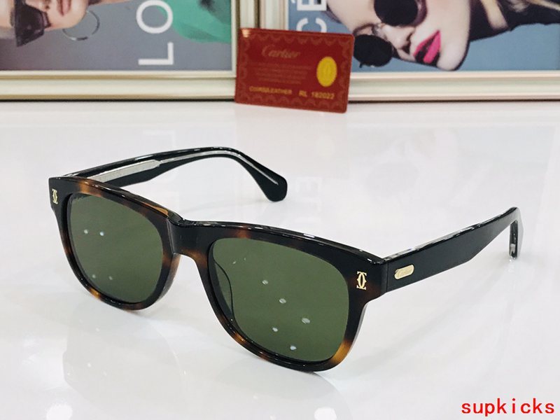 Angled view of Cartier unisex sunglasses