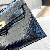 Close-up detail of polished bag design