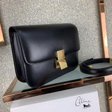 Close-up detail of elevated classic women's handbag – women's statement bag