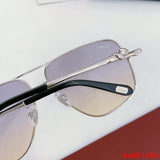 Close-up detail view of Cartier unisex sunglasses