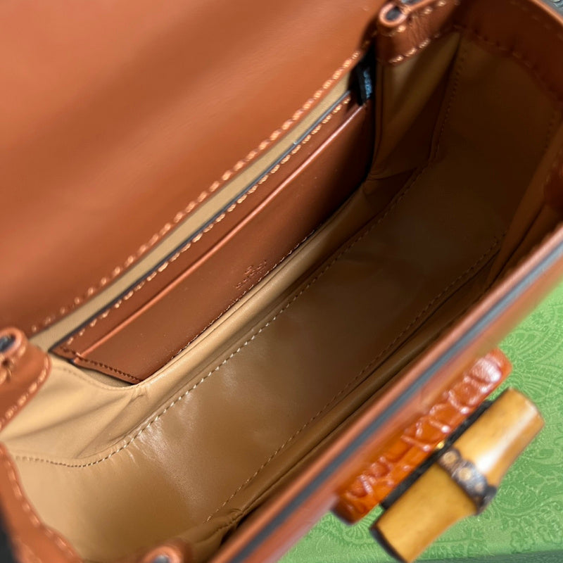 Top view of sleek refined women's handbag – women's premium purse