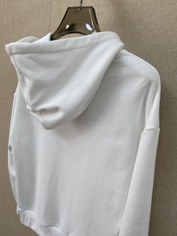 Front view of Gucci luxury clothing with logo-detail design