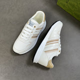 Gucci stone beige luxury sneakers view 6 premium leather build