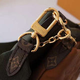 Back view of classic sleek women's handbag – women's statement bag