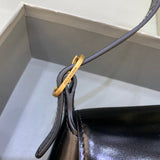 Contemporary Vegan Leather Handbag - Polished Finish | Women's Fashion Handbag #441 - styled full view (image 7) of designer-inspired handbag