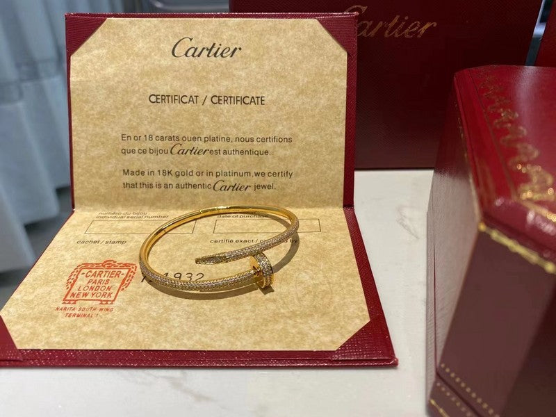 Front view of Cartier unisex jewelry piece