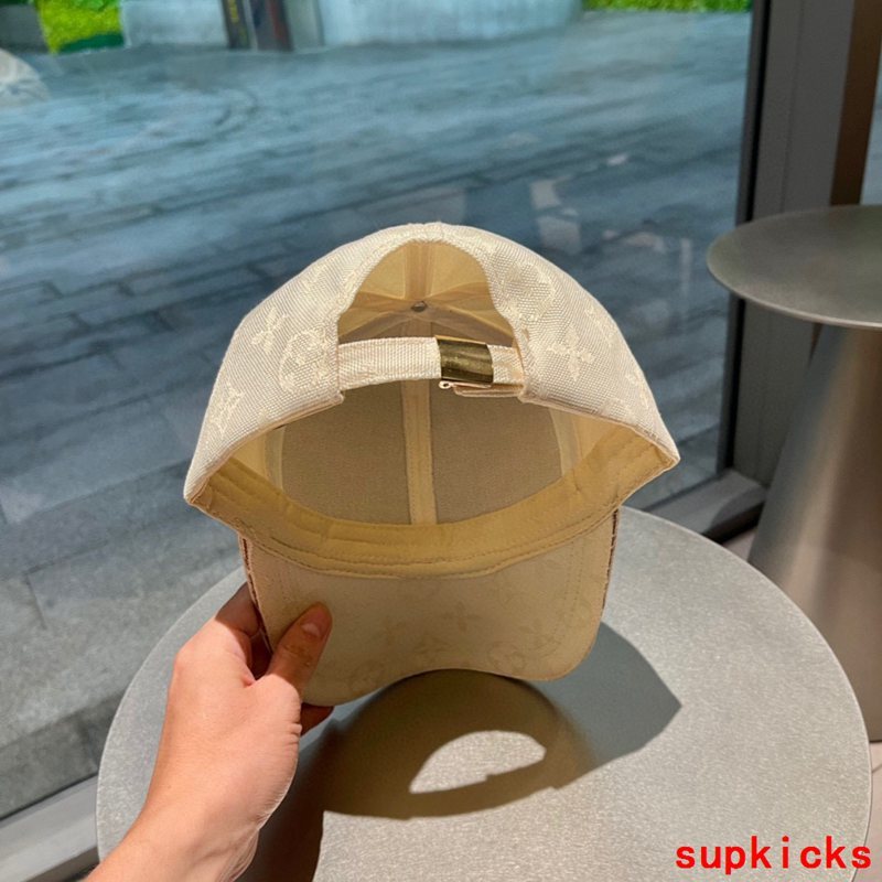 Close-up detail view of Louis Vuitton unisex cap