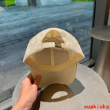 Close-up detail view of Louis Vuitton unisex cap
