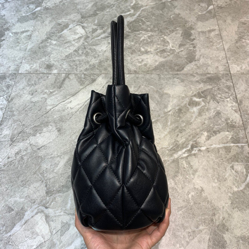 Sleek Faux Leather Handbag - Understated Luxury Look | Women's Premium Handbag #792 - back view (image 4) of designer-inspired handbag