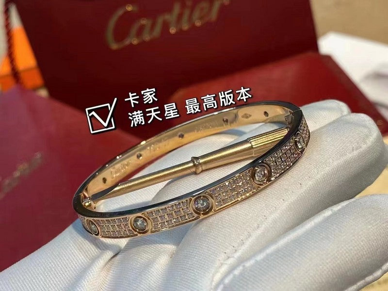 Close-up detail view of Cartier unisex jewelry piece