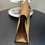 Side view of everyday-ready structured handbag