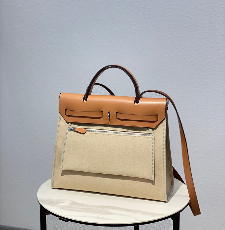 Close-up detail of clean-lined bag design