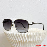 Close-up detail view of Cartier unisex sunglasses
