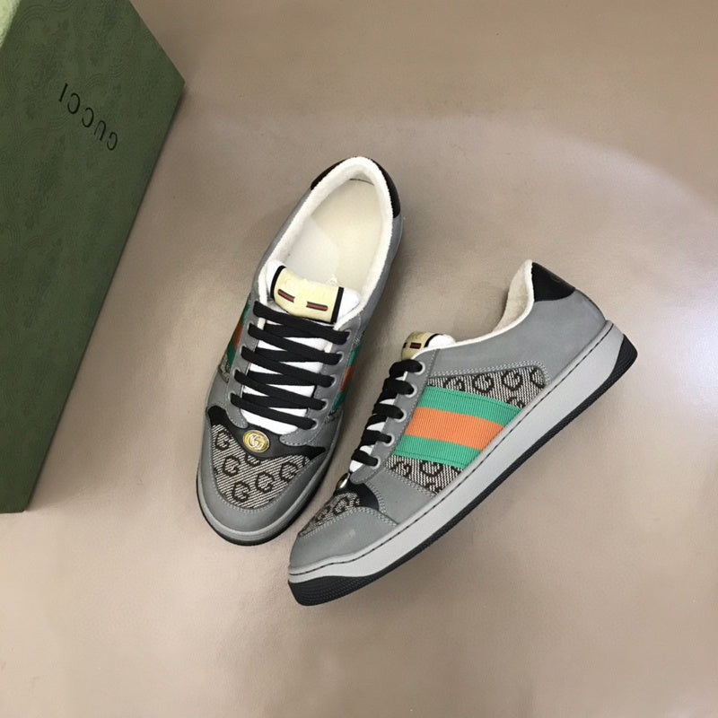 Gucci tonal black luxury sneakers view 9 padded collar comfort