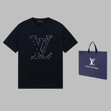 Back view of Louis Vuitton cotton t-shirt with logo-detail design