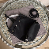 Interior view of classic polished women's handbag – women's luxury accessory