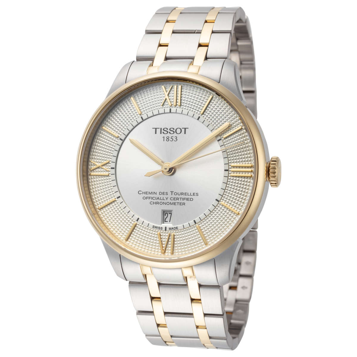 Front view of Tissot men's watch