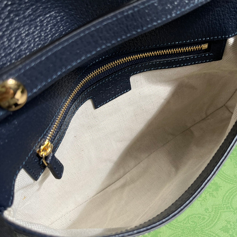 Interior view of structured statement women's handbag – women's everyday handbag