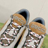 Gucci neutral cream luxury sneakers view 4 minimalist modern build