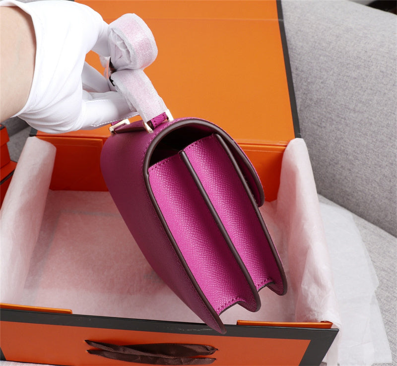 Polished bag shown from front angle