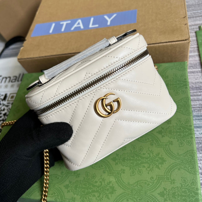 Front view of polished sleek women's handbag – women's luxury accessory