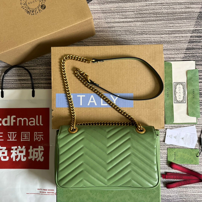 Side view of chic structured handbag
